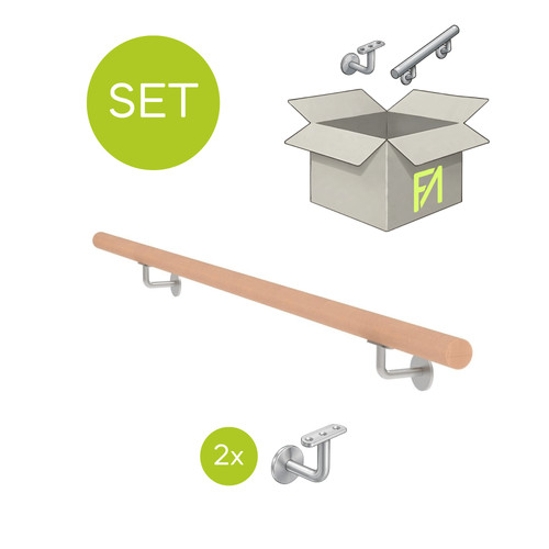 Wandhandlauf buche set - wandhandlauf,
