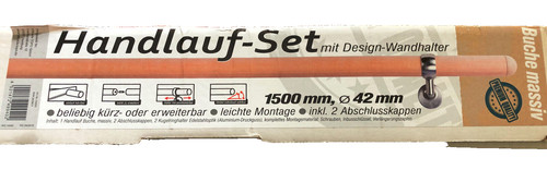 Handlauf set buche massiv - set,